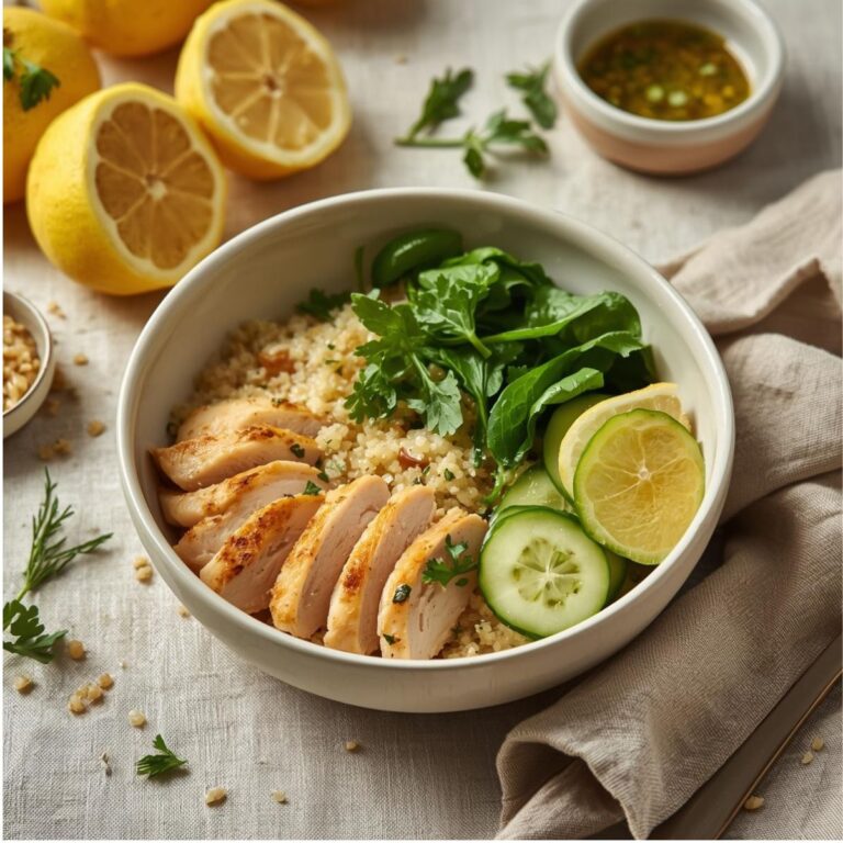 Lemon Herb High-Protein Chicken Bowl