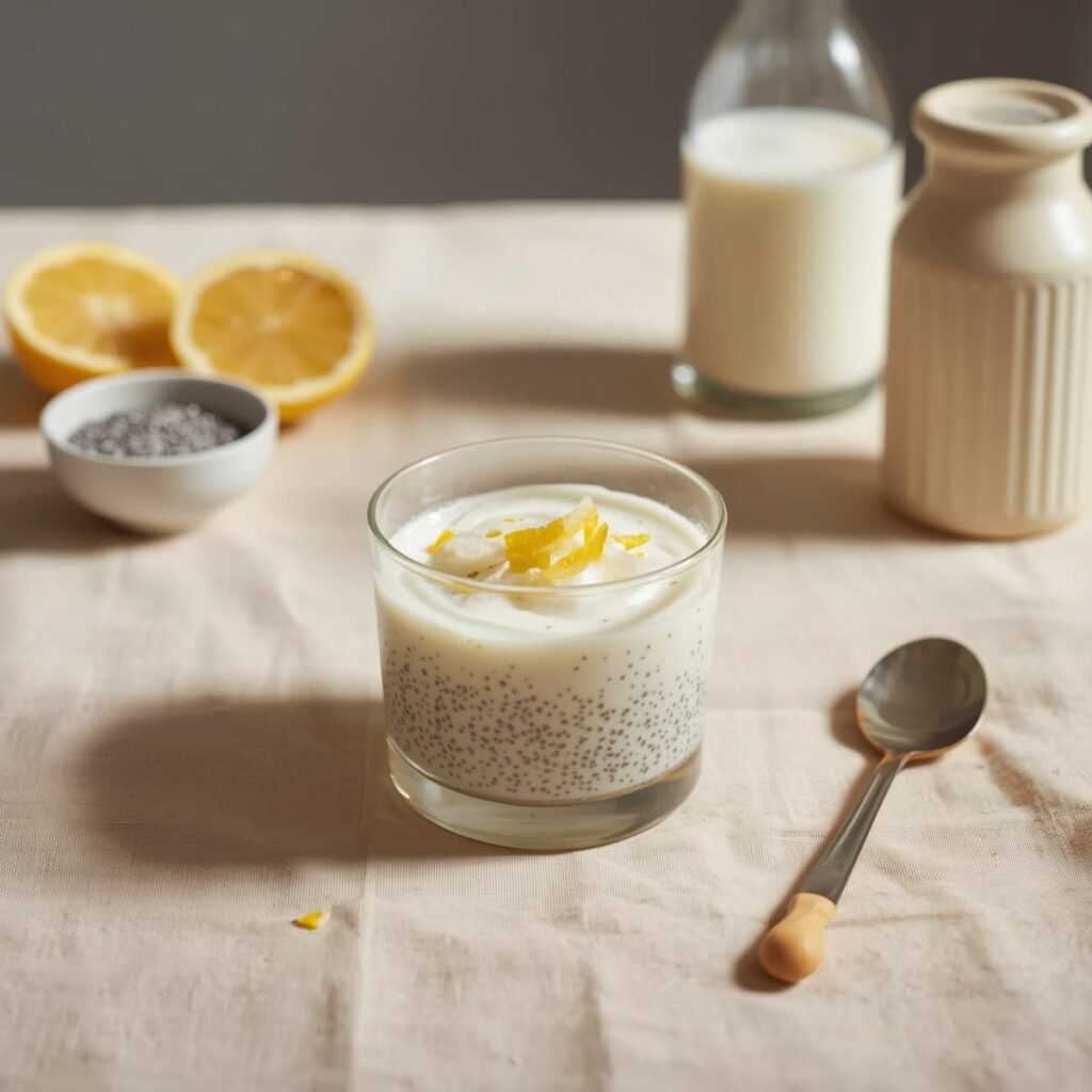 Lemon Coconut Chia Dessert Cup