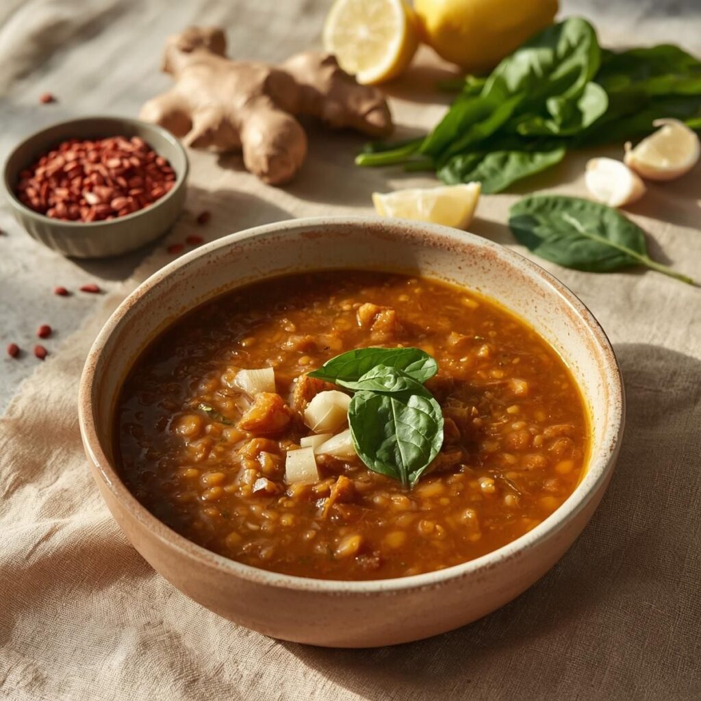Immune-Strengthening Ginger Lentil Stew