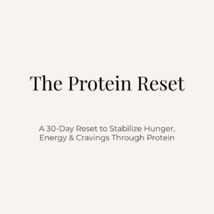 The Protein Reset